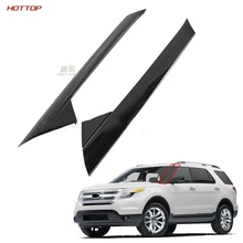Para ford explorer 2011-2019 frente pára-brisas painel exterior frente pára-brisa guarnição painel frontal coluna bloco guarnição tira withbuckle