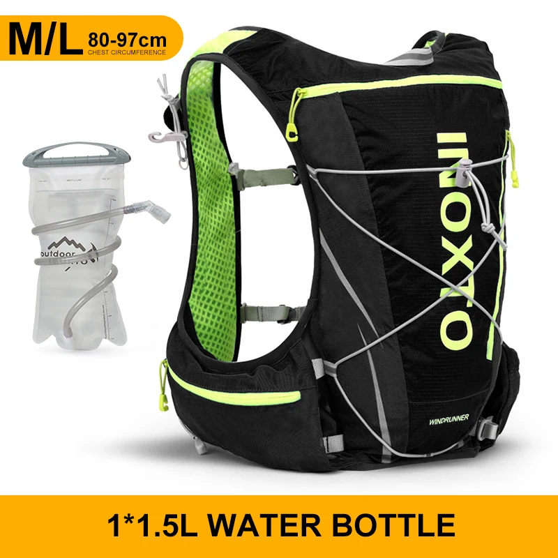 INOXTO Sac à Dos Léger Et Isotherme Avec Poche à Eau De 1,6 L Pour Randonnée, Trail, Course à Pied, Cyclisme, Course à Pied, Marathon Pour Homme Et Femme