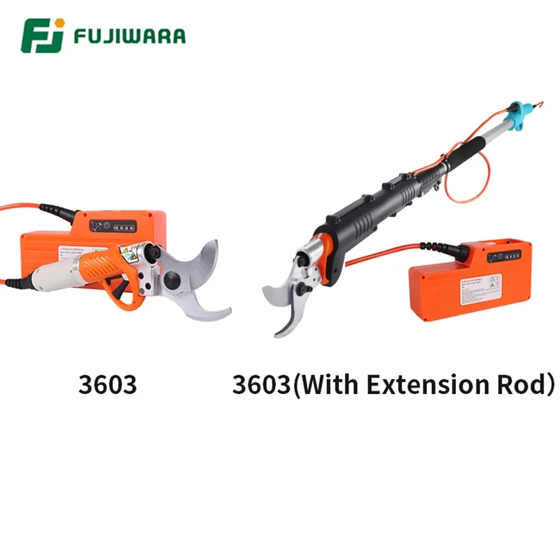 FUJIWARA 36 В секаторы с высокой веткой, литиевая батарея, триммер для живой изгороди, диаметр обрезки 0-45 мм, Регулируемая телескопическая штанга 1,2-1,8 м