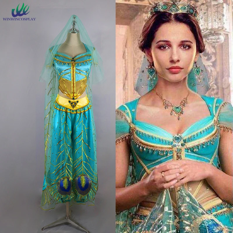 

2019 Movie Aladdin Princess Jasmine Cosplay Dress