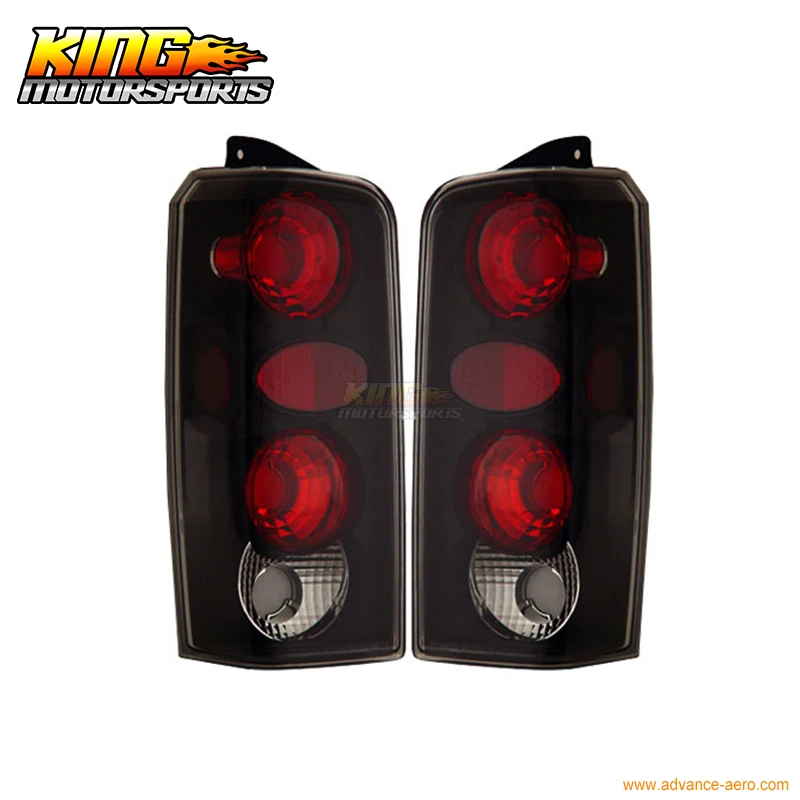 Fit For 9701 Jeep Cherokee Tail Lights Black 1998 1999 2000 Usa