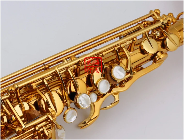 Профессиональный Alto, саксофон, латунь NAIPUTESI LAS-R54 Eb розовое золото Alto Sax деревянный духовой инструмент чехол для переноски с аксессуарами