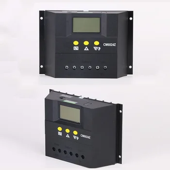 

50A 60A Auto Solar Charge Controller PWM 12V 24V DC 48V Battery Charger Regulator Solar Panel PV Regulator