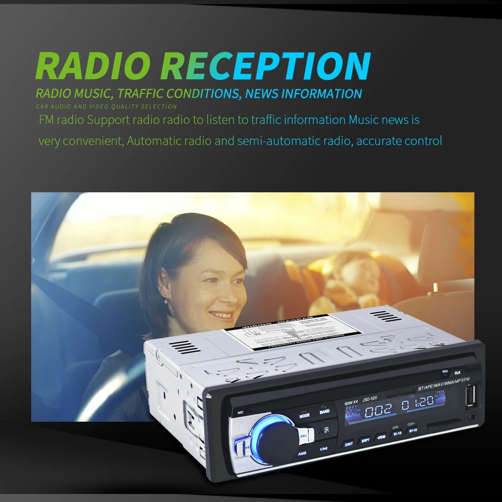Car MP3 Radio 1din Auto Stereo Audio Player car radio