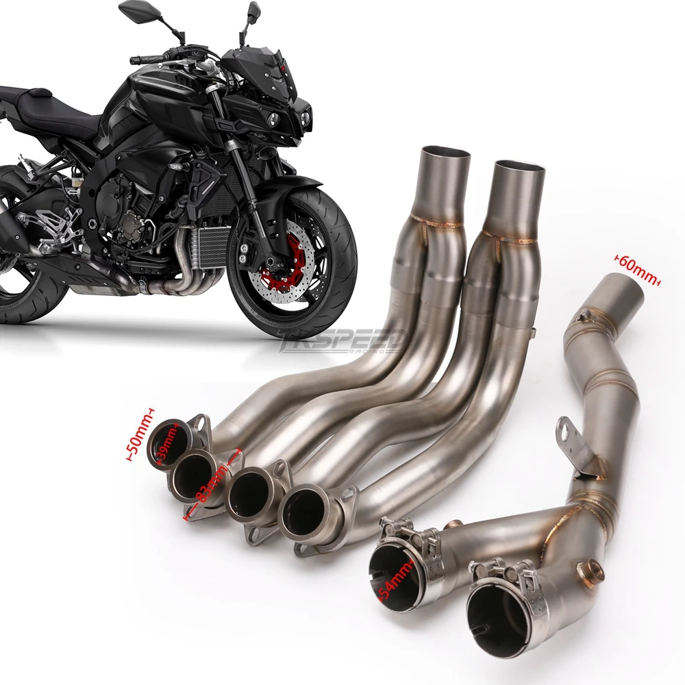 Для YAMAHA YZF-R1 MT10 18 год мотоцикл Выхлопная средняя Соединительная труба мотоцикл глушитель Соединительная труба