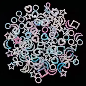 

DIY Hollow Pearl Moon Stars Pattern Art Collection Craft for Handmade Accessory Sewing Home Decoration