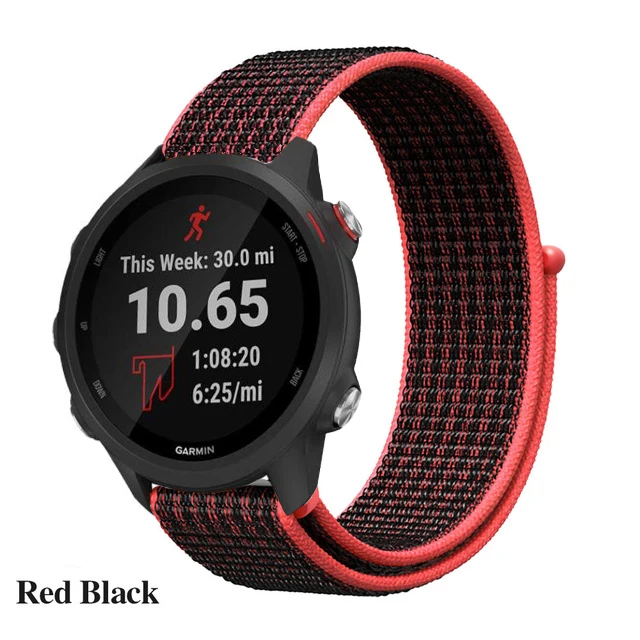 Лямка из нейлоновой ткани для Garmin Vivoactive3 Замена быстроразъемный подходит для Garmin Forerunner 645 часы браслет ремень