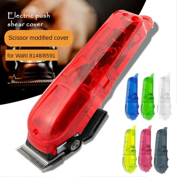 

For Wahl 8148/8591 Cordless Hair Clipper Cover Transparent Design DIY Hair Clipper Cover Back Housing Lid G0920