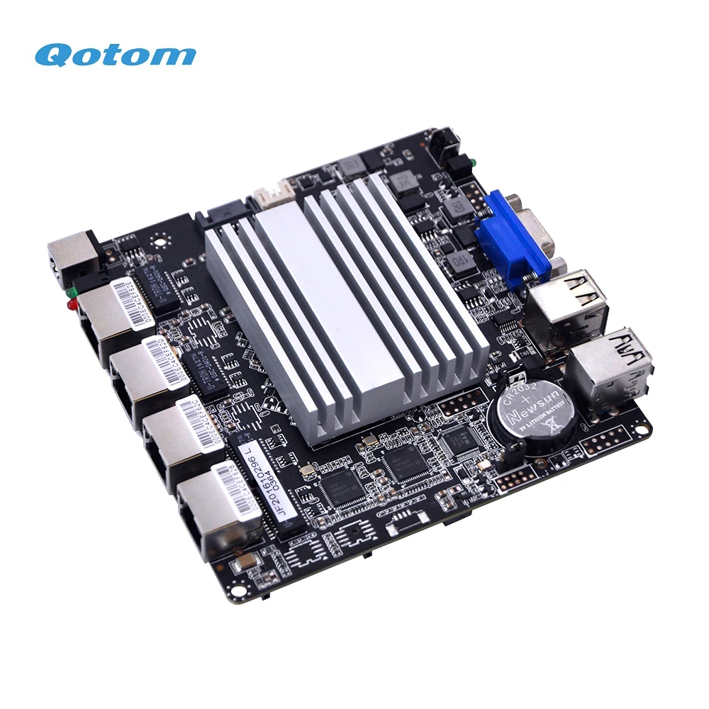 Qotom Mini PC Q190G4N с 4 портами Gigabit lan для создания роутера безвентиляторный