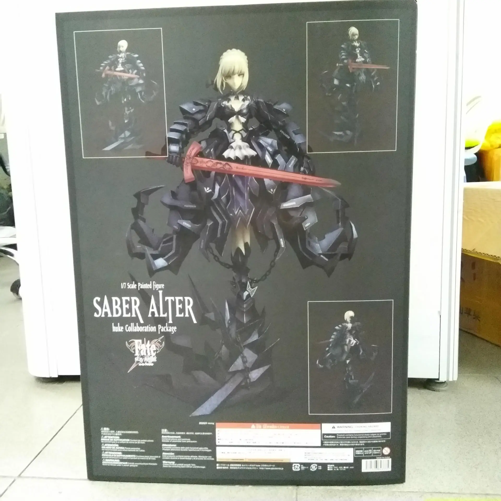 Японское аниме Fate stay Night GSC Fate Saber Alter Huke Metal gear Illustrator ver. Черная Боевая 1/7 масштабная фигурка, новая игрушка