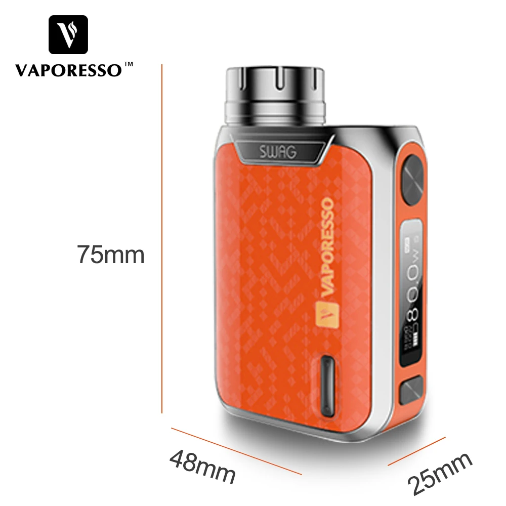 Vaporesso Swag 2 TC бокс мод 80 Вт 0,91 дюймов экран Vape мод подходит PE SE NRG SE танк атомайзер VS Swag электронная сигарета мод