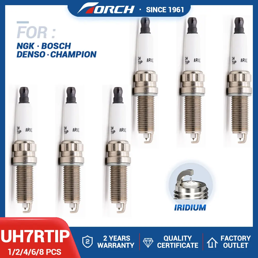 

TORCH Iridium Platinum Spark Plug UH7RTIP Replacement for Candle PLZKBR7B8DG Champion OE205 for ZQR8SI302 Ignition System