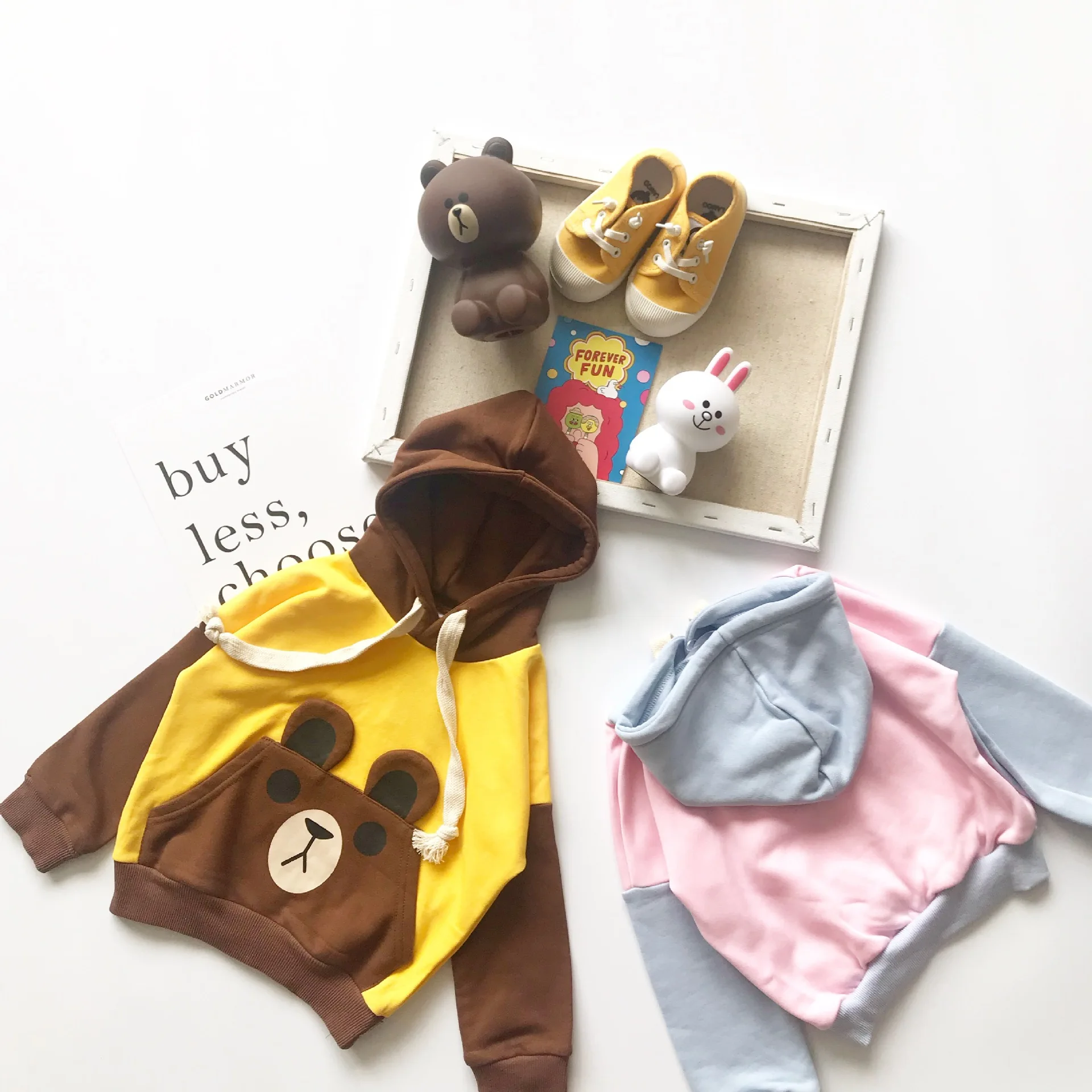 Tonytaobaby/осенне-зимняя одежда; Новинка; толстовка с капюшоном и рисунком для мальчиков и девочек; Милый хлопковый пуловер; детские толстовки с капюшоном