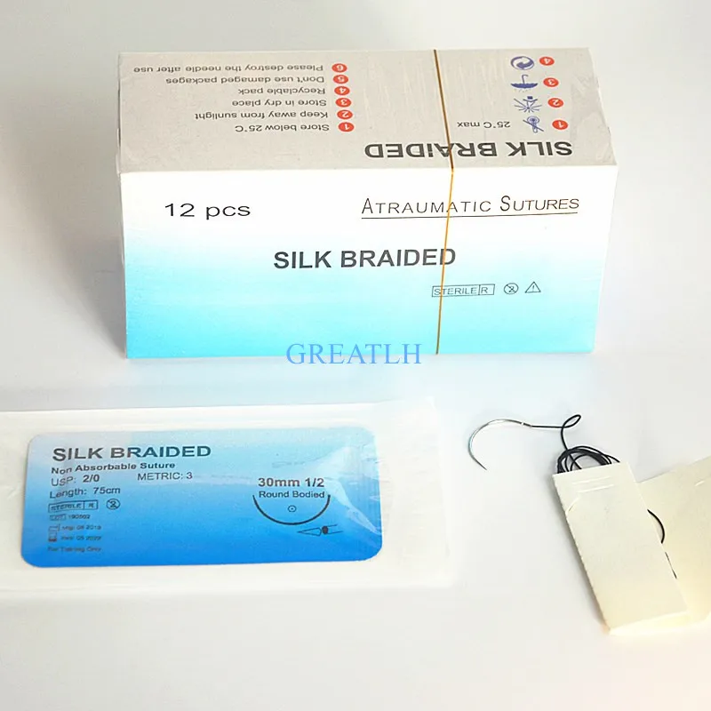 

Medical Skin Suture Practice tool Needle suture nylon monofilament non-injured surgical suture practice kit