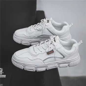 

New Men Canvas Shoes Low Lace-up Sneakers Breathable Anti-skid Design Solid Retro Stylish Student Casual Flat Skate Footwear