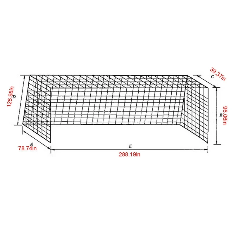 Футбол цель пост сетка для детей Открытый матч обучение 12X6Ft