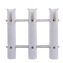 Пластиковый держатель для удочки с 3 трубками, держатель для инструментов, стойка для удочки, для морской рыбалки