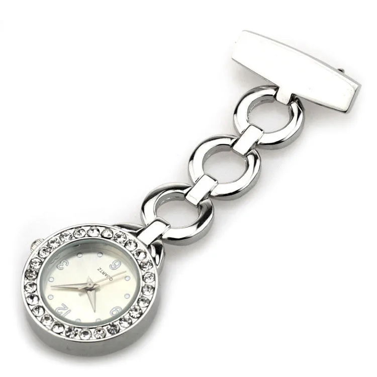 Модные женские карманные часы для медсестер из нержавеющей стали кулон ожерелье кварцевые карманные часы женские Fob часы