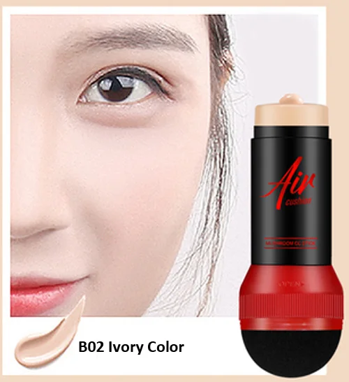 Ivory color Супер смешанный консилер CC Stick Грибная воздушная Подушка bb крем Полное покрытие безмасляная основа водостойкий cc крем - Цвет: Ivory color