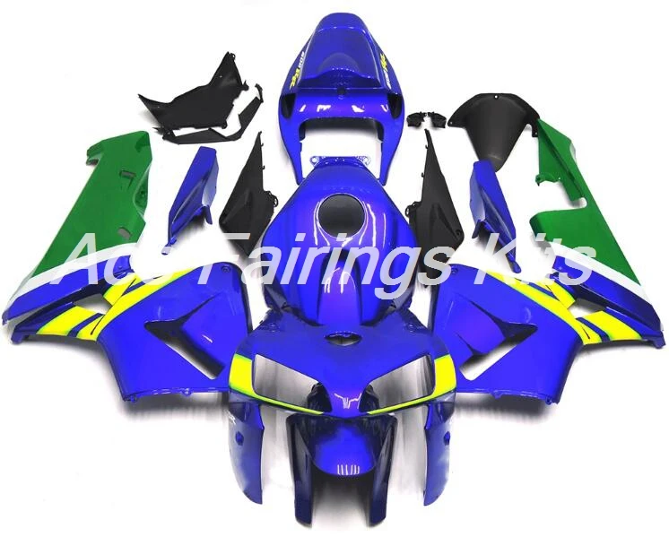 

Top (Injection mold) New ABS Motorcycle Full Fairing Kits Fit For Honda CBR600RR 05 06 F5 2005 2006 Fairings set green blue