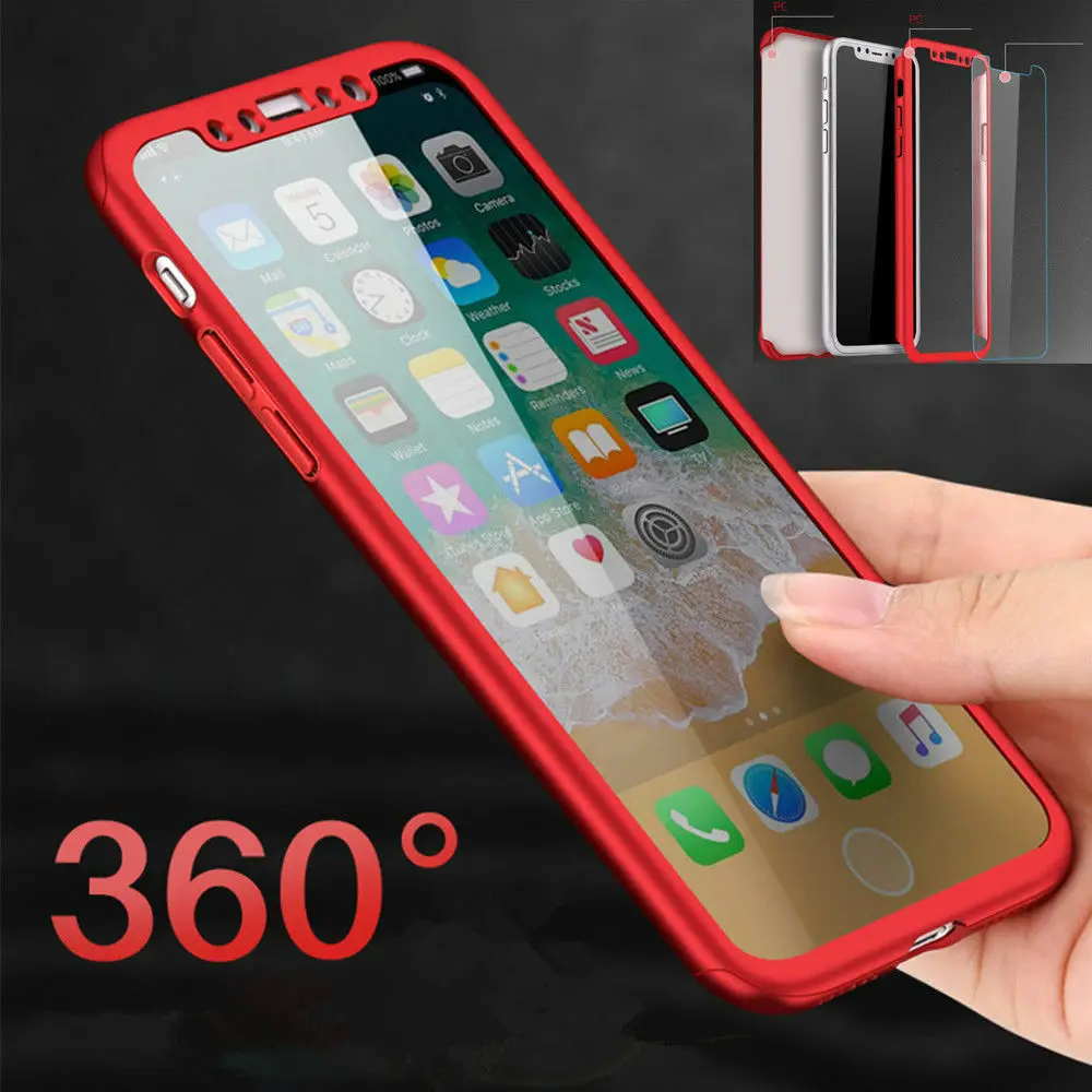 360 шт передний + Задний Полный Чехол для iphone XS MAX XR SE 5 5S 6 6s 7 8 Plus 11 Pro чехол с