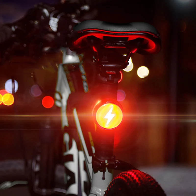 Велосипедный задний фонарь USB Перезаряжаемый для MTB Задняя деталь велосипеда задний свет водонепроницаемый для ночного катания, бега безопасности сигнальная лампа H002