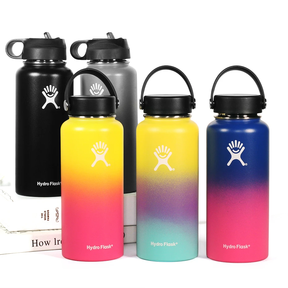 

Hydro Flask 32OZ Water Bottle Vacuum Insulation Stainless Steel Wide Mouth Outdoor Sports Color Insulation Water Bottle