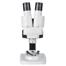 Binocular Stereo Microscope 20X LED Lights PCB Solder Tool Mobile Phone Repair Mineral Watching Biological Microscopio 20x 40x sector base binocular stereo microscope pcb microscope cell phone mobile phone repair with top and bottom led light