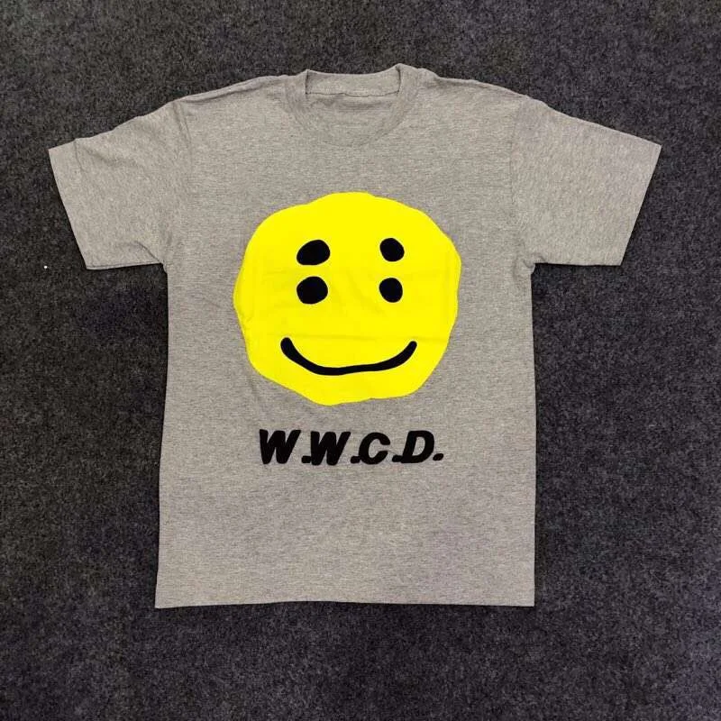 CPFM w. W. C. D длинная футболка мужская летняя стильная футболка s футболки как можно скорее Рокки смайлик уличная Мужская хлопковая футболка