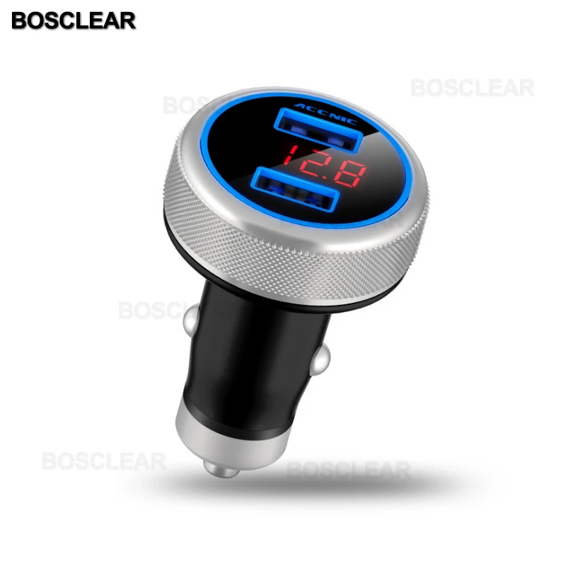 Bluetooth автомобильное USB зарядное устройство fm-передатчик беспроводной радио адаптер MP3 плей громкой связи с аккумулятором обнаружения напряжения светодиодный дисплей