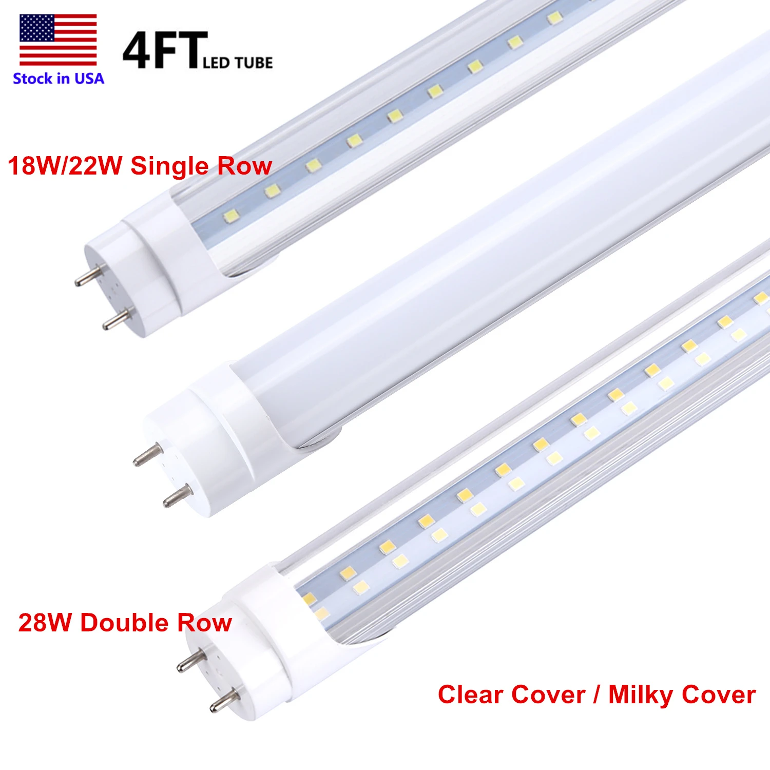 T8 28W 4ft LED Tube 1.2M 18W 22W LED 