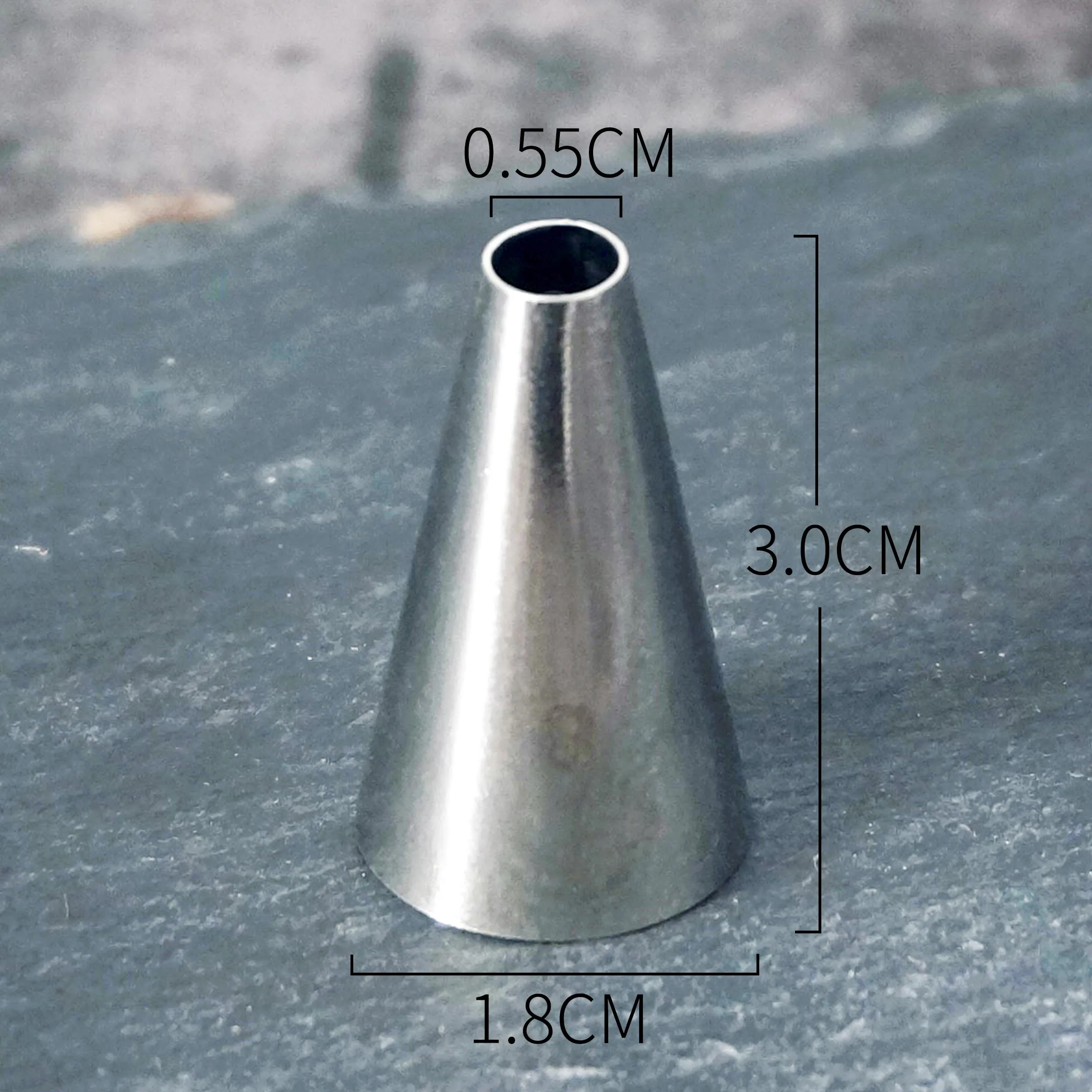 #00~12 Round Dot Piping Nozzles Pastry Icing Tips Fondant Cup Cake Chocolate Baking Decorating Tools Stainless Steel