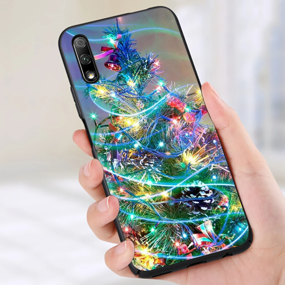 Новогоднее; рождественское силиконовый чехол для телефона для huawei Honor 6A 7A 7C 7X 8C 8X8 9 10 Lite Примечание 10 вид 20 9X pro