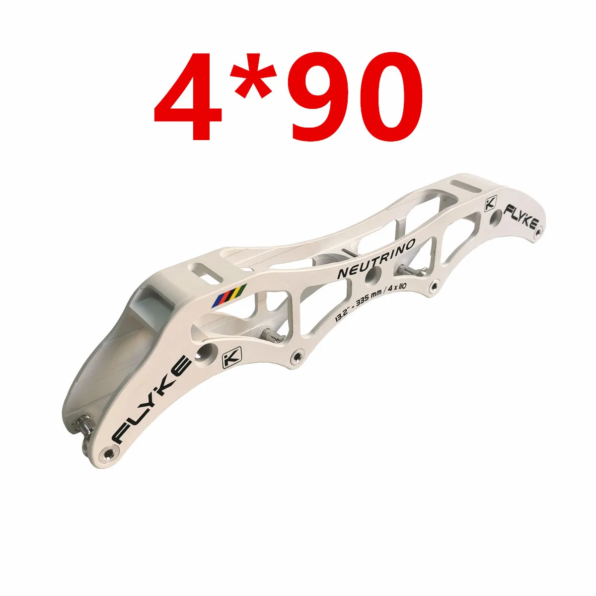 FLYKE 4x100 WHITE Встроенные рамки трансформаторная рама 4x110 мм 3x125 мм в одной рамке 165/195 FLYKE карбоновая рама CADO - Цвет: FLYKE 4x100 WHITE