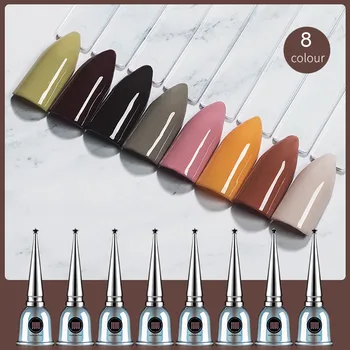 

Gel Nail Polish Pure Colors For Nails Art Manicure UV LED With Base Top Coat for Polygel Semi Permanent Varnishes