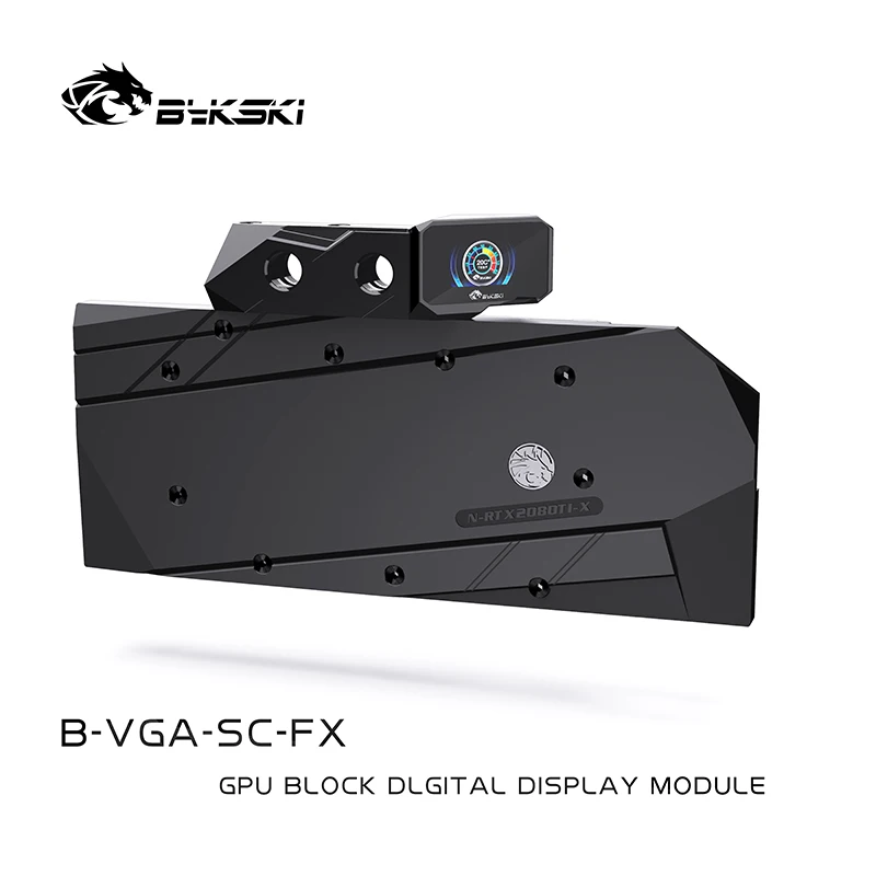 Bykski B-vga-sc-fx pc Termômetro de Refrigeração Água Oled Display Digital Lcd Tela para Gpu Bloco de Água Ponte Módulo - Imagem 4
