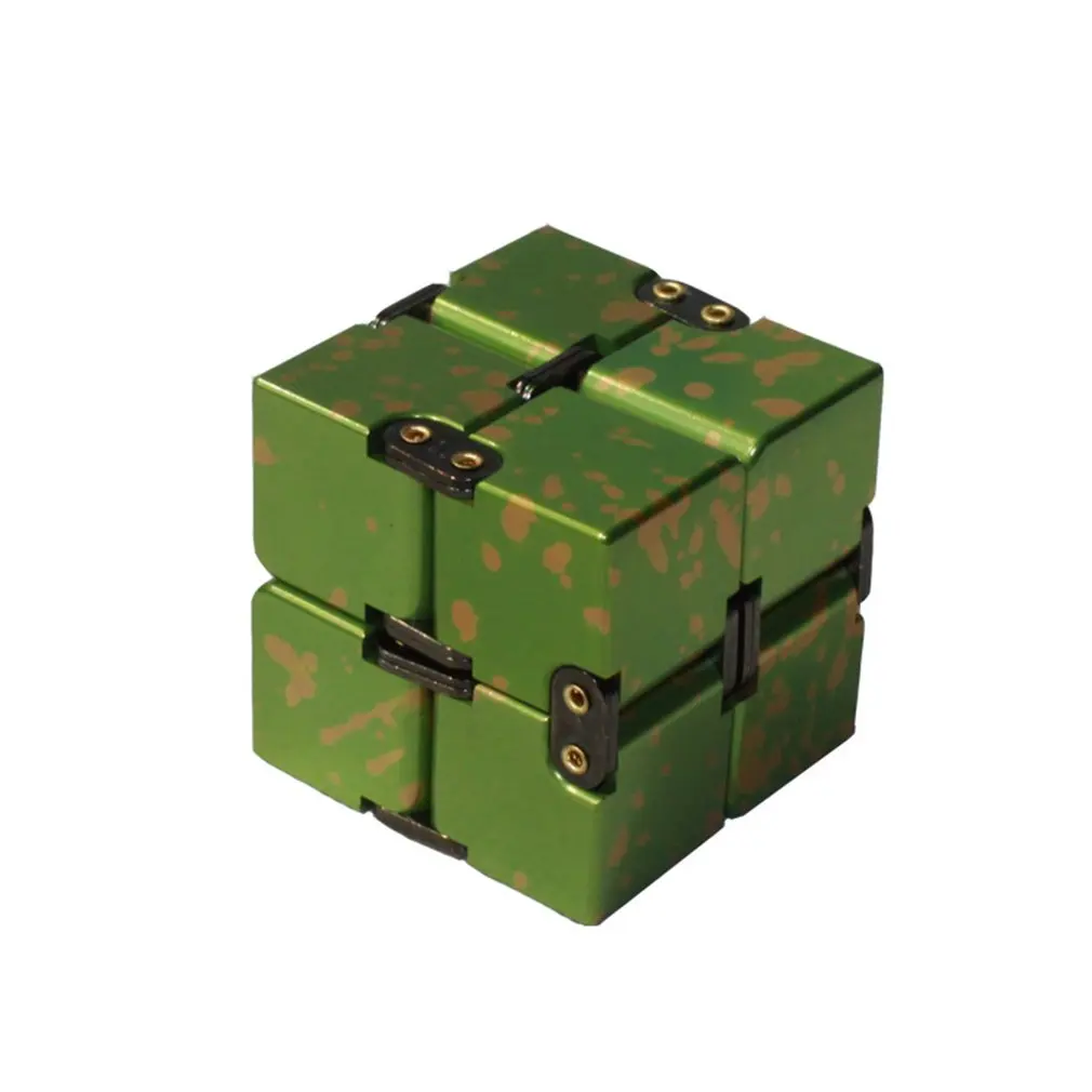 Роскошная текстура Бесконечность куб Magic Cube Алюминий сплав профессиональный конкурс Скорость головоломки для взрослых декомпрессии игрушки - Цвет: Лаванда