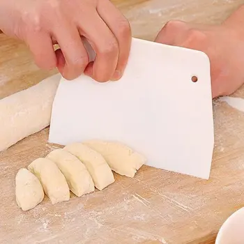 

Spatula soft cake spatula Trapezoidal plastic flour scraper baking utensils intestinal powder cream scraper cake flour cut