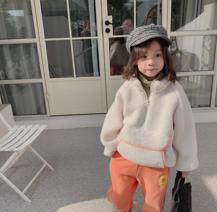 Korea Style Girls Boys Thicken Coat Winter Fashion Baby Boys Jacket Kids Clothes 2-7 Years