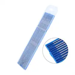 Électrodes de soudage au tungstène, à pointe bleue lanthanée, 1.0/1.6/2.4mm WL20 tiges de soudage TIG, 10 pièces 