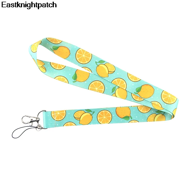 Lemon fruit Lanyard бейдж ID Lanyards/веревка для мобильного телефона/ремешок ключей