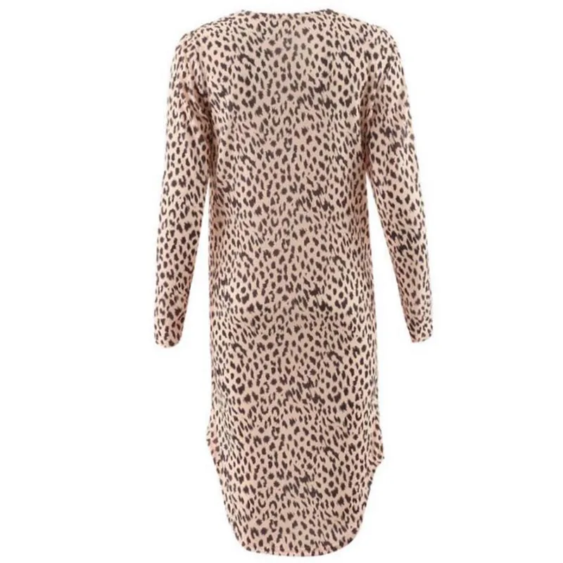 Блузка женская леопардовая с длинным рукавом кардиган рубашка Повседневная Осенняя змеиная Печать Тонкий длинный кимоно Пальто Плюс Размер Женская одежда