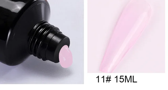 15ml Poly Acrylic Gel For Nail 22 Color Spangle Crystal Extension Gel UV/LED Light Quick Extension Nail Without Paper Holder&_&* 11
