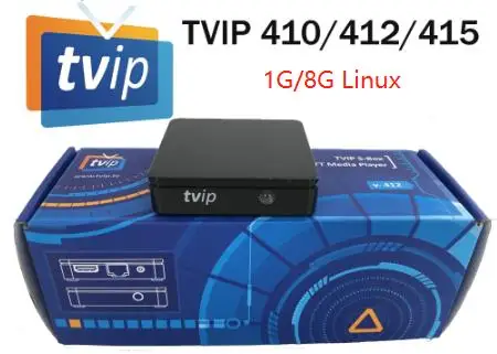 Хорошее качество ТВ коробка IP 410 412 415 четырехъядерный 1g 8g tv ip410 без wifi Android 6,0 и Linux OS телеприставка медиаплеер