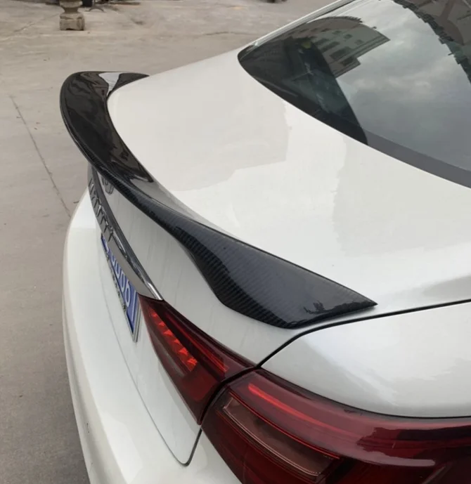 Для Infiniti Q50 Q50S спойлер большой спойлер для губ задний спойлер багажника углеродного волокна материал заднего крыла автомобиля задний спойлер для Infiniti Q50 спойлер+ UP
