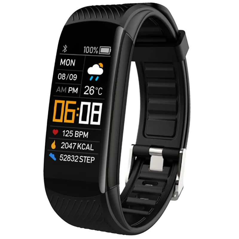 2021 Fitness Bracelet Blood Pressure Measurement Pedometer Smart Band Hear Rate Monitor Waterproof Health Fitness Tracker Watch 