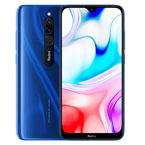 Blue Смартфон Xiaomi Redmi 8 с глобальной версией, 3 ГБ ОЗУ, 32 Гб ПЗУ, экран 6,22 дюйма, Восьмиядерный процессор Snapdragon 439, двойная камера 12 Мп, аккумулятор 5000 мАч - Цвет: Blue
