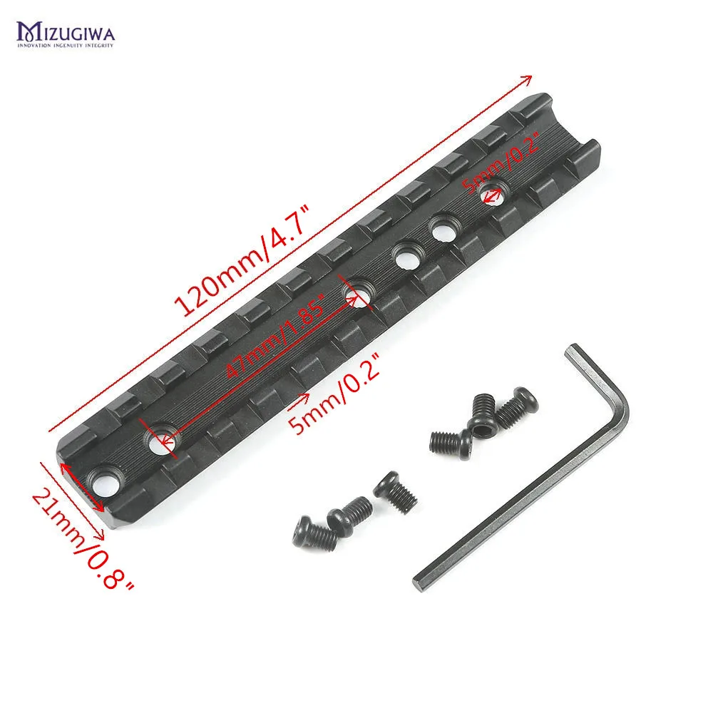 Крепление для прицела Тактический 120 мм Военная планка Пикатинни 20 Стандартный