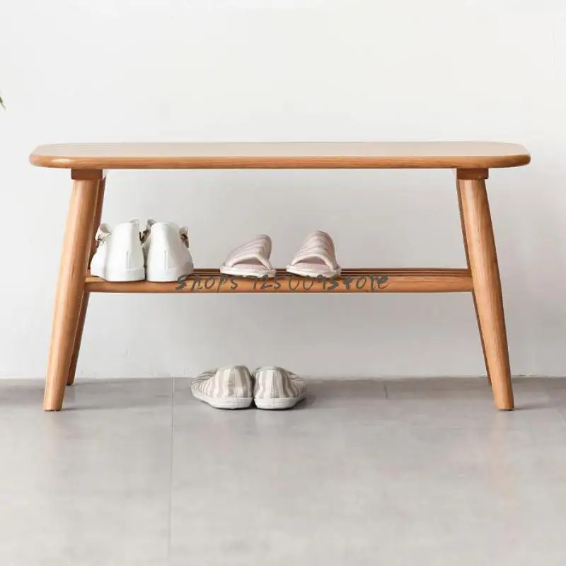 Сменный стул из массива дерева Вишневое дерево Скандинавская дверь для ног