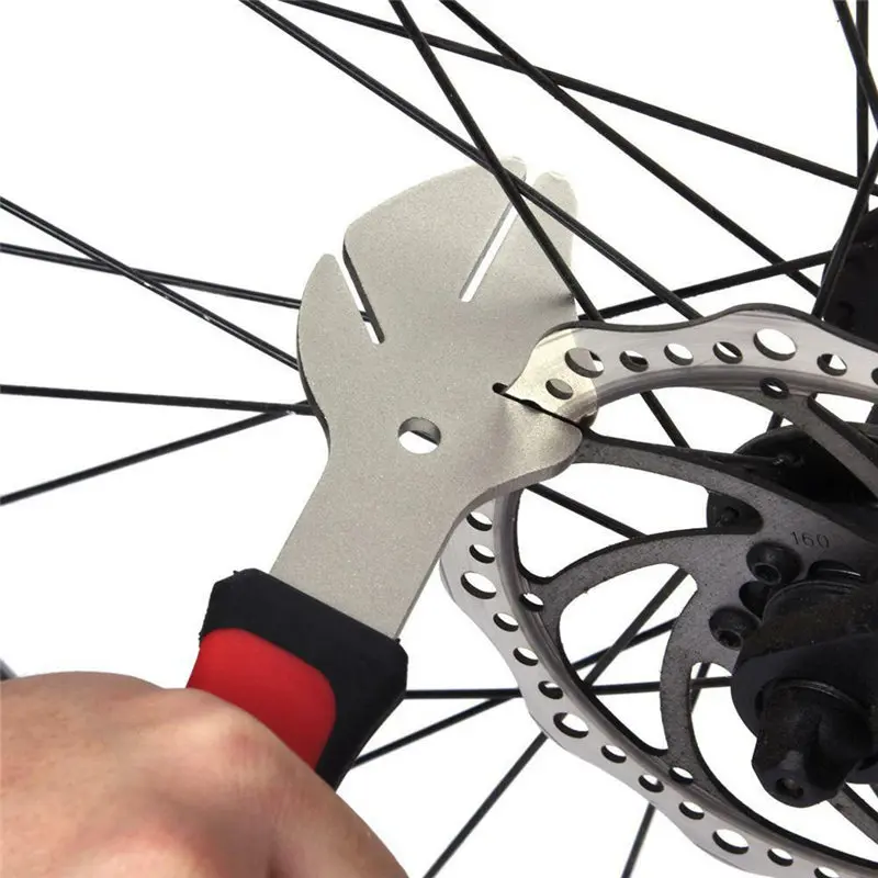 Высококачественный Велосипедный тормозной диск из нержавеющей стали, гаечный ключ ротор, инструмент для ремонта, противоскользящая резиновая ручка, прочный бисиклет 6